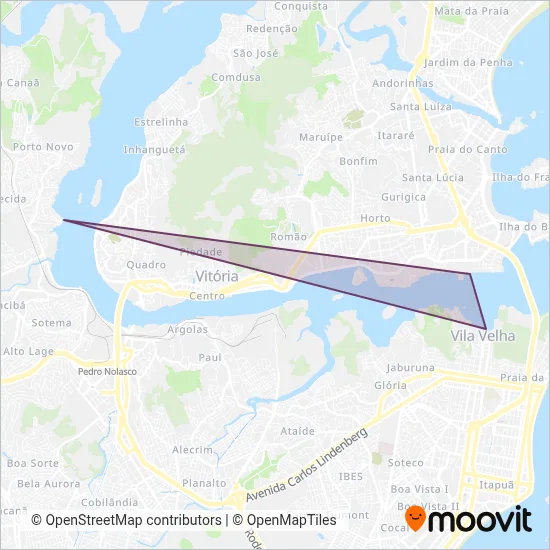 CETURB-ES coverage area map