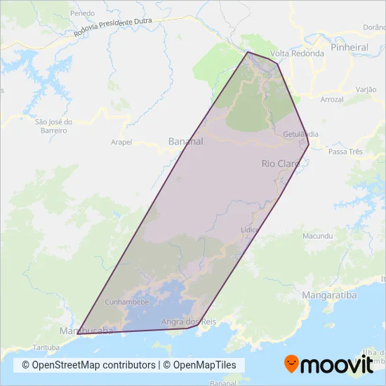 Colitur coverage area map