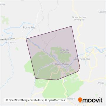 Triecon Transportes coverage area map