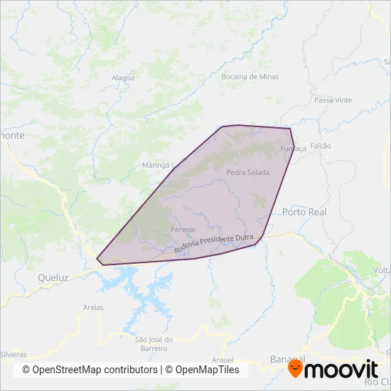 Transporte Urbano São Miguel coverage area map
