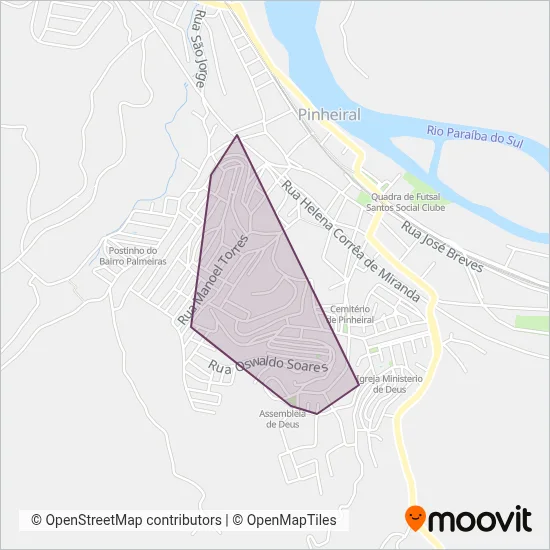 Bem-Te-Vi Transportes coverage area map