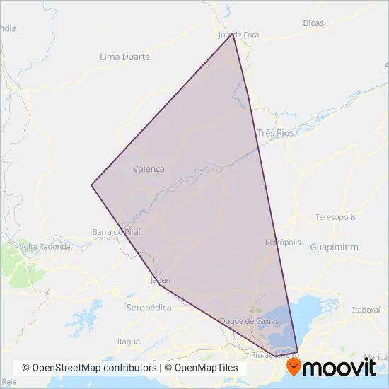 UTIL - União Transporte Interestadual de Luxo coverage area map