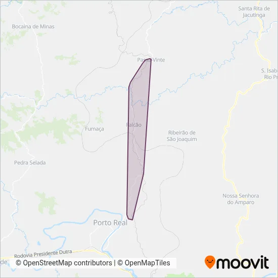 Transprime Transportes coverage area map