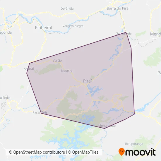 Cidade do Aço (Piraí) coverage area map