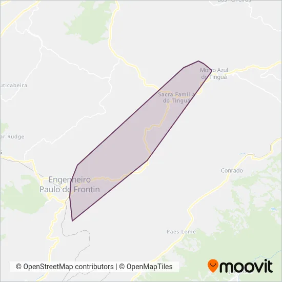 Pedro Antônio (Eng° Paulo de Frontin) coverage area map