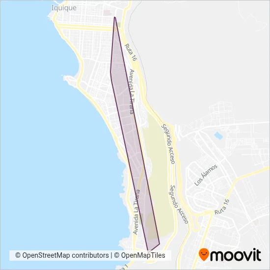 Transdieciocho Gestión de Flotas y T. Ltda. coverage area map