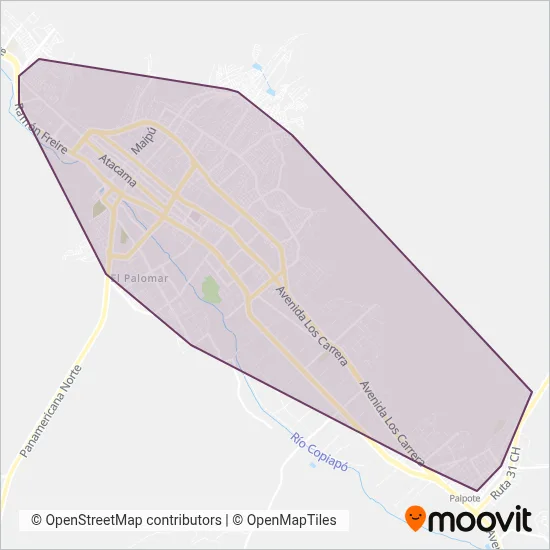 Sol de Atacama coverage area map