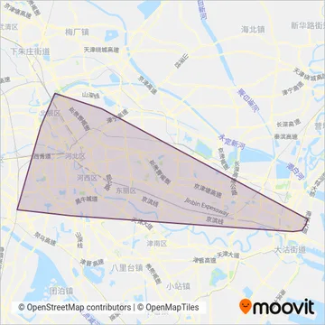 轨道交通线路的覆盖范围