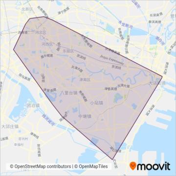公交二公司线路的覆盖范围