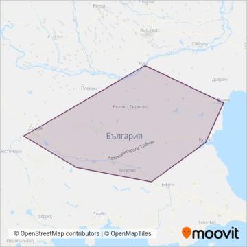 BDZ Passengers coverage area map