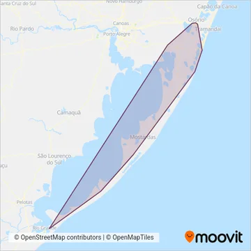 Palmares - Metroplan e DAER coverage area map