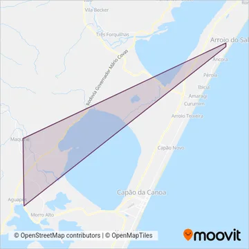 São Marcos - Metroplan e DAER coverage area map