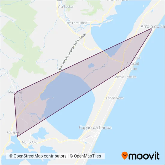 São Marcos - Metroplan e DAER coverage area map