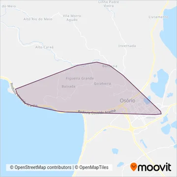 Transflor - Municipal Osório coverage area map