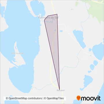 MPL Transportes - Municipal Palmares do Sul coverage area map