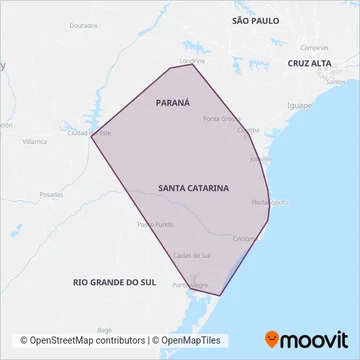 Expresso São José coverage area map