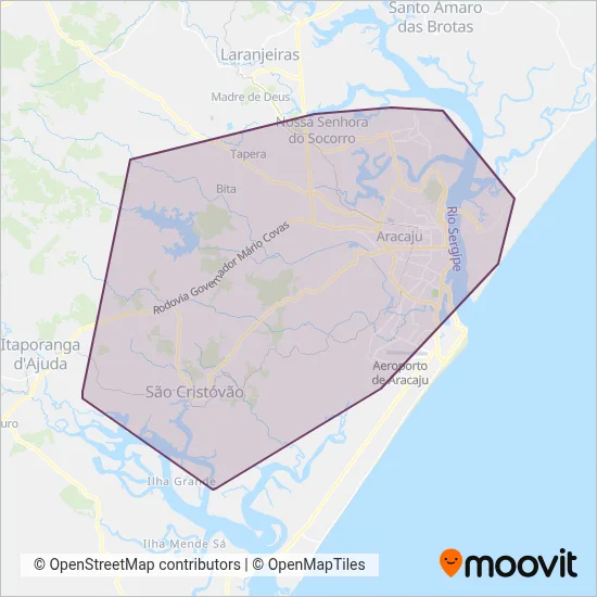 SMTT / SIM coverage area map