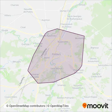 FLEX'E-BUS coverage area map