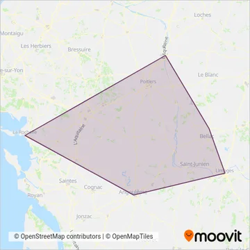 TER NA coverage area map