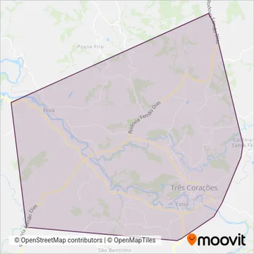 Trectur coverage area map