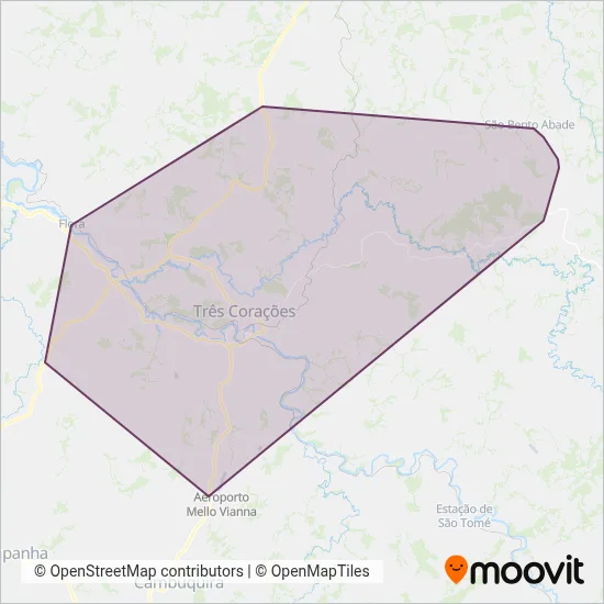 Trectur coverage area map