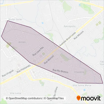 Transpasso coverage area map