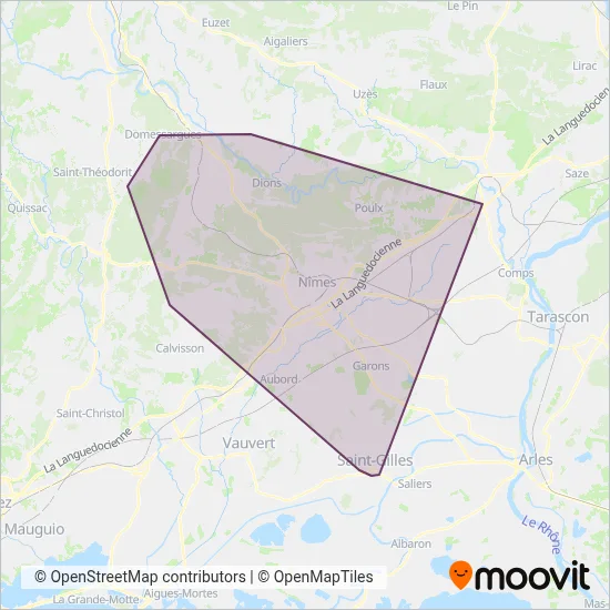 TANGO coverage area map