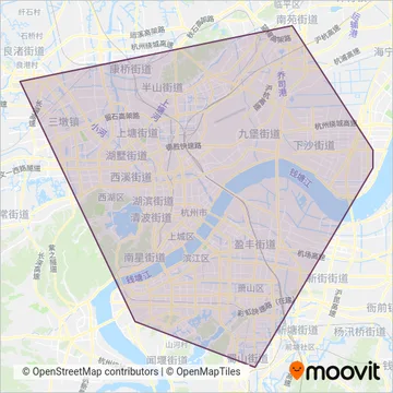 杭州地铁线路的覆盖范围