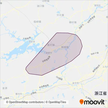 建德市公共交通运输有限公司 coverage area map