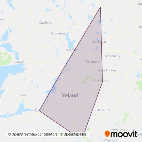 TFI Local Link Tipperary coverage area map