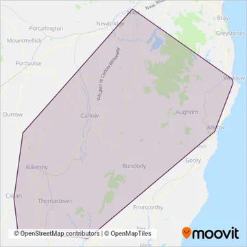 TFI Local Link Carlow Kilkenny Wicklow coverage area map