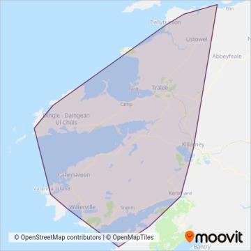 TFI Local Link Kerry coverage area map