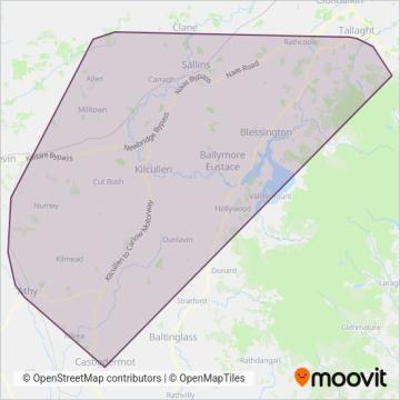 TFI Local Link Kildare South Dublin coverage area map