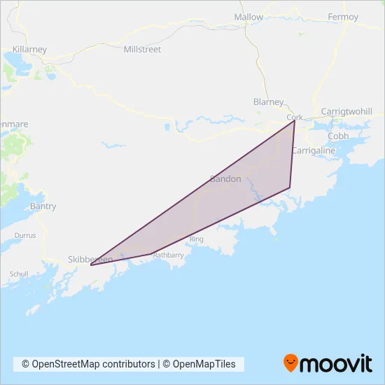 West Cork Connect coverage area map