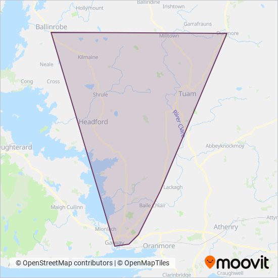 Burkesbus coverage area map
