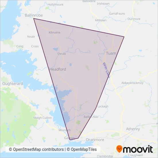 Burkesbus coverage area map
