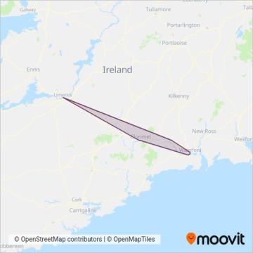 Piltown Coaches coverage area map