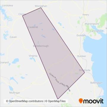 Streamline Coaches coverage area map