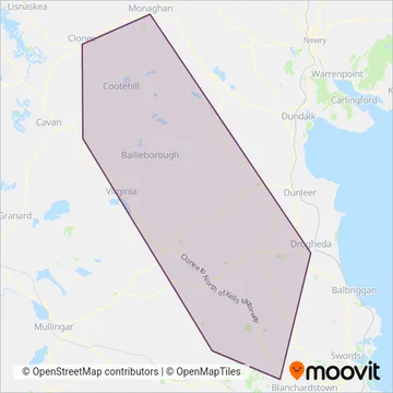 Streamline Coaches coverage area map