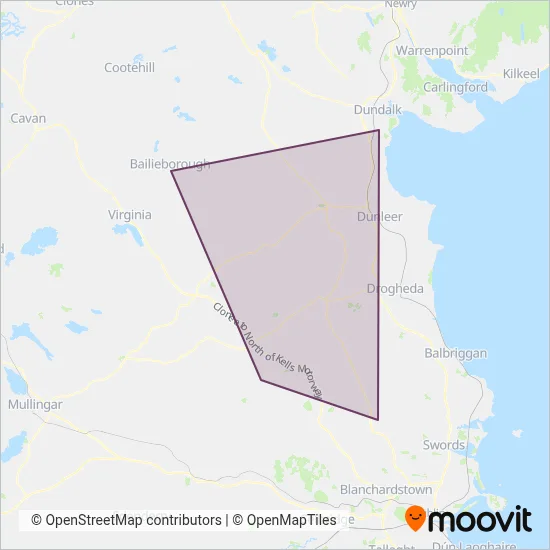 Royal Breffni Tours Ltd coverage area map