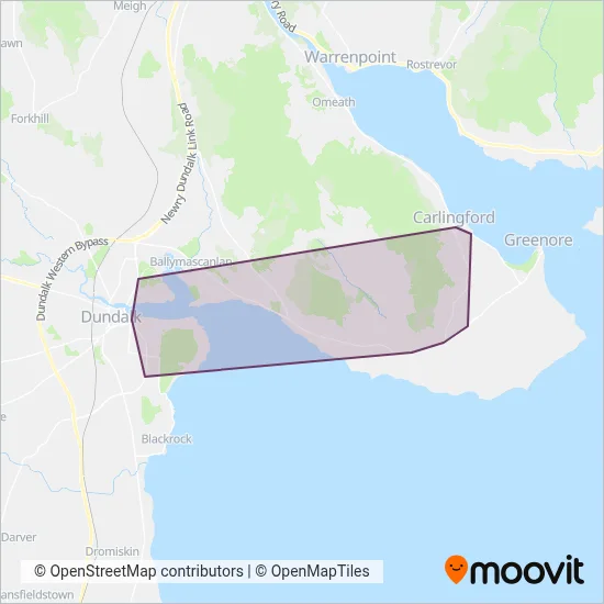 Carte de la zone de couverture de Patrick Keenan