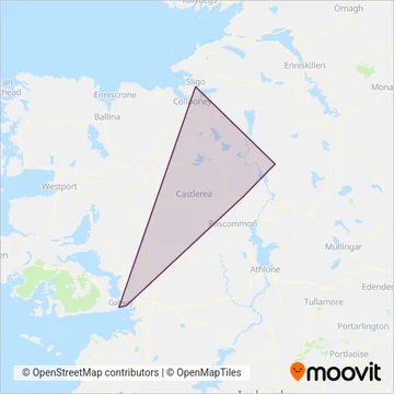 Westlink Coaches coverage area map