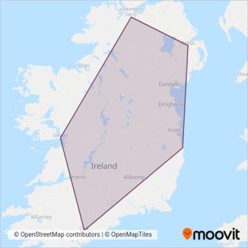 Aircoach coverage area map