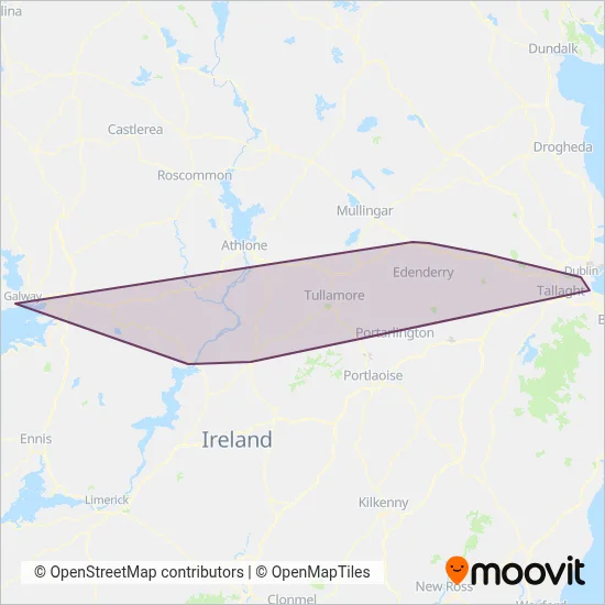 Carte de la zone de couverture de Kearns Transport