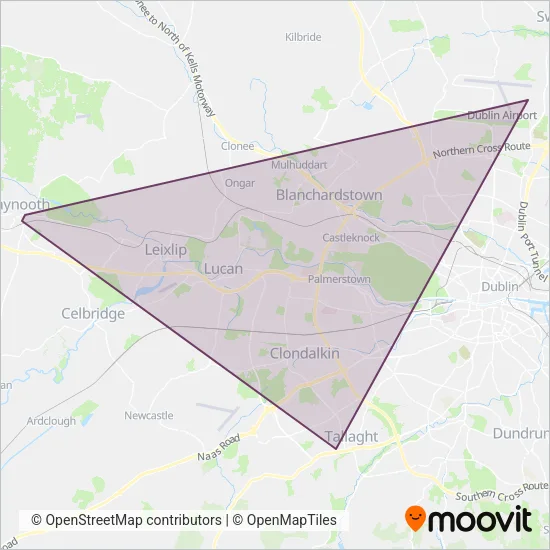 Airport Hopper coverage area map