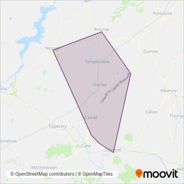 Bernard Kavanagh & Sons coverage area map