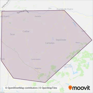 Linecar coverage area map