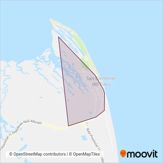 C.O.S. coverage area map