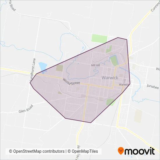 Mapa del área de cobertura de Haidleys Panoramic Coaches