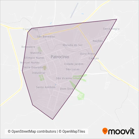 Cidade Paraíso coverage area map
